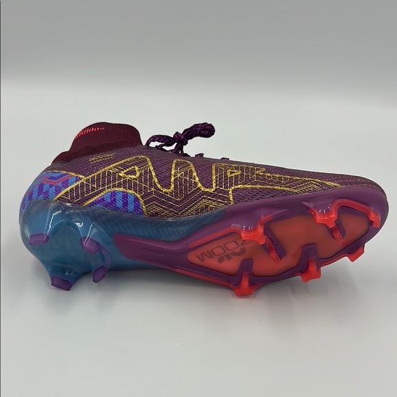Nike Mercurial Superfly 9 Elite Mbappe FG Soccer Cleats - Purple/Red - Picture 4 of 5
